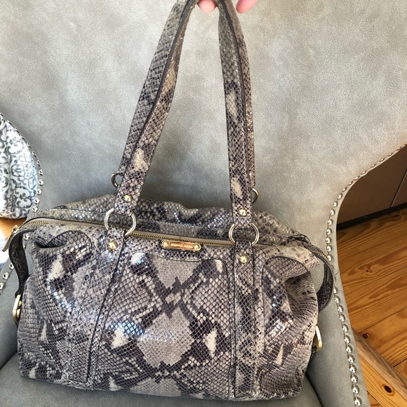 Michael Kors Handbags - GUC Michael Kors python bag